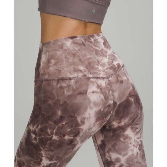 LULULEMON Align High-Rise Pant 25" Sz 8 Diamond Dye Mink Bery Lunar Rock Shadow - Picture 3 of 9